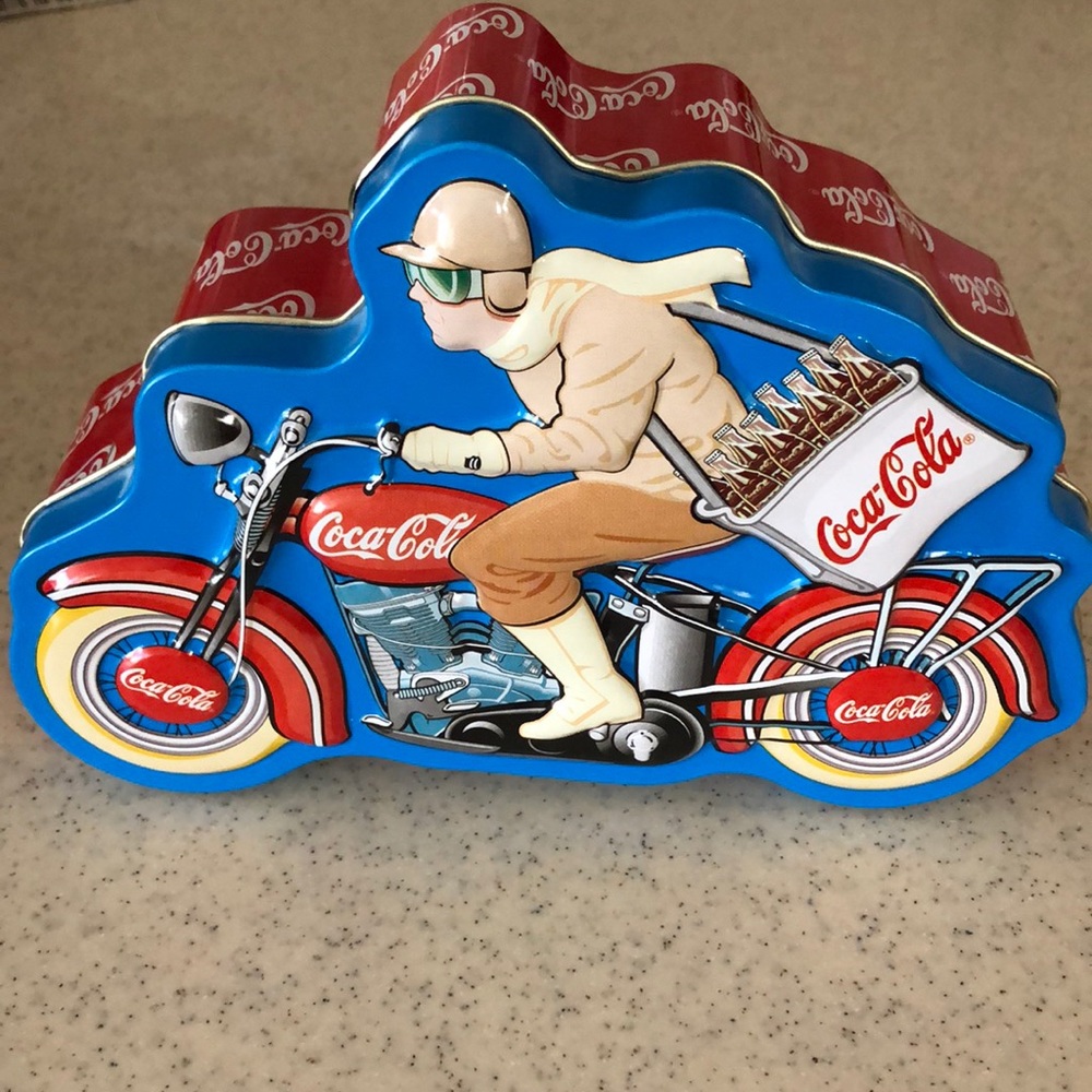 1998 Coca-Cola Motorcycle Tin